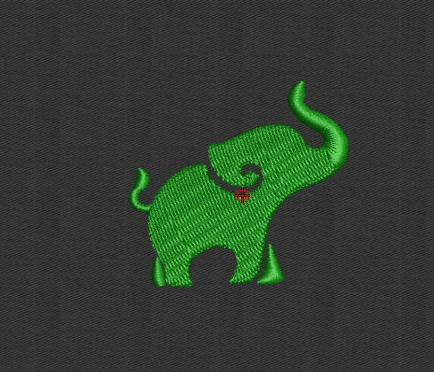 Elephant Embroidery Design