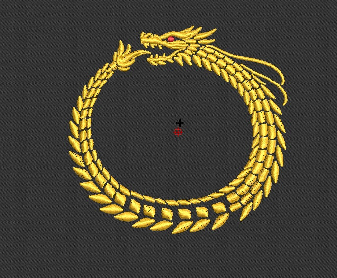 Dragon Embroidery Design