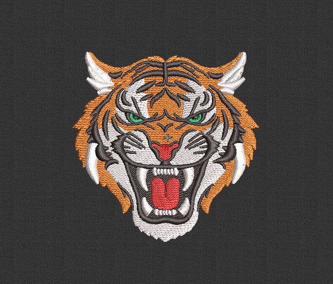 Tiger Embroidery Design