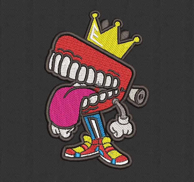Monster Embroidery Design