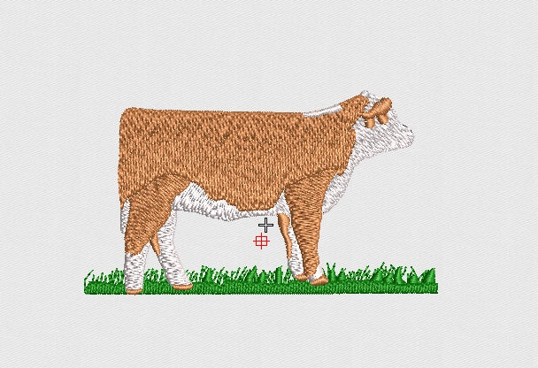 Bull Embroidery Design