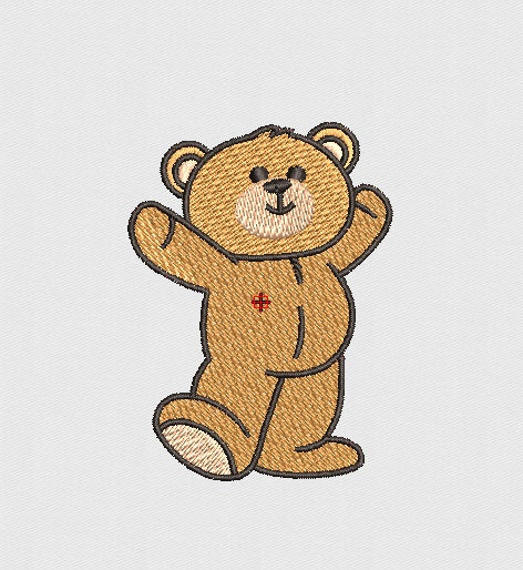 Bear Embroidery Design