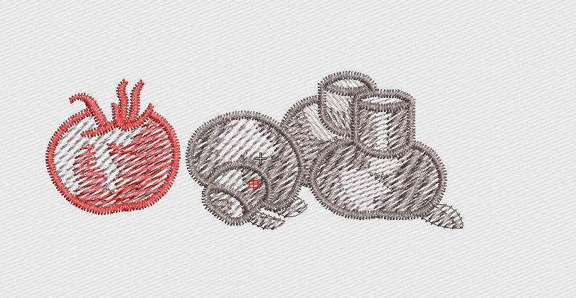 Apple Embroidery Design
