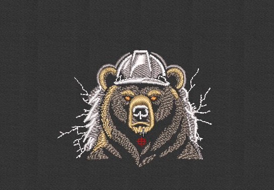 Bear Embroidery Design