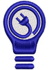 Plug Light Sign Embroidery Design
