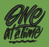 One At a Time Script Embroidery Design