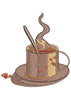 Coffee Cup Embroidery Design