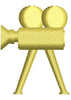 Video Cam Embroidery Design