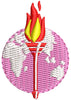 Bright World Embroidery Design