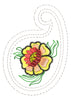 Twin Sequin Flower Embroidery Design