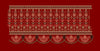 Vertical Floral Stalk Palisade Panel Embroidery Design