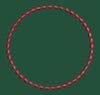 Stylized Circle in Red Embroidery Design