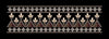 Triangular Floral Lattice Border Embroidery Design