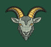Goat Head Embroidery Design