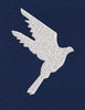 White Dove Silhouette Embroidery Design