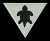 Inverted Triangle Turtle Emblem Embroidery Design