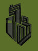 Abstract Geometric Emblem Embroidery Design