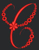 Floral Red Embroidery Design