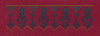 Geometric Buta Border Maroon & Navy Embroidery Design