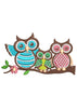 Owls Embroidery Design
