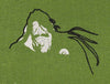 Bearded Head White & Black Embroidery Design
