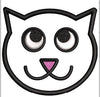 Cat Face Embroidery Design