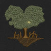 Rooted Tree Brown Embroidery Design