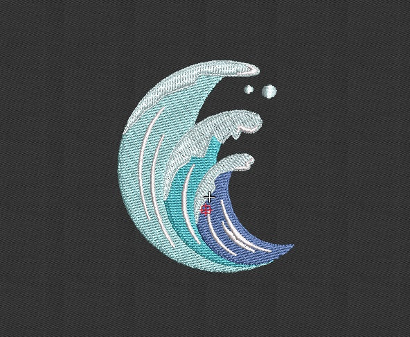 Ocean Embroidery Design