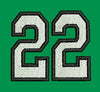 Numbered Block Twenty Two Embroidery Design