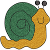 Snail Embroidery Design