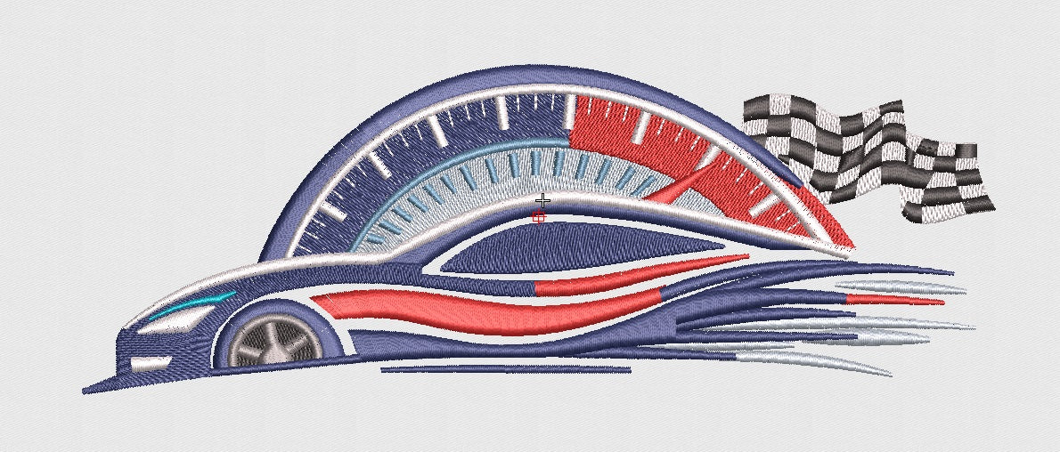 Car Embroidery Design