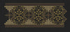 Black Golden Diamond Jaal Panel Black & Dark Gold Embroidery Design