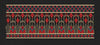 Floral Jacquard Woven Redgolden Flower Embroidery Design