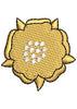 Golden Flower Embroidery Design