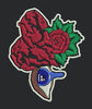 Broken Heart Rose and Eye Embroidery Design