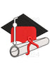 Cap of Success Embroidery Design