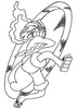 Bad Running Boy Embroidery Design