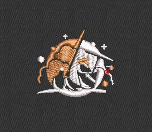 Earth Embroidery Design