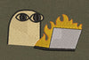 Laptop On Fire Embroidery Design