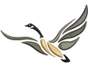 Flying Duck Embroidery Design