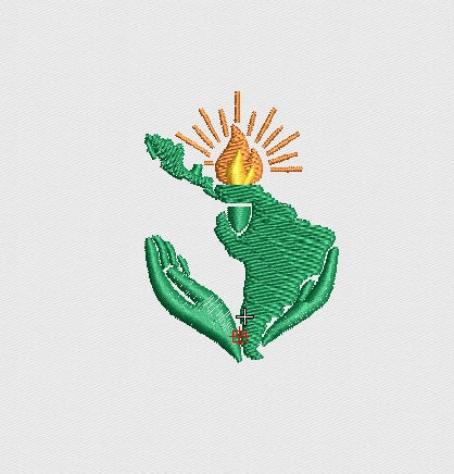 Fire Embroidery Design