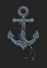Blue Anchor Embroidery Design