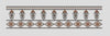 Floral Lattice and Beaded Band Border Embroidery Design