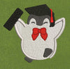 Graduated Penguin Embroidery Design