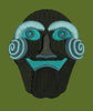 Spiral Cheeked Visage Embroidery Design