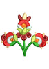 Folk Flower Embroidery Design