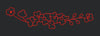 Red Flowers Embroidery Design