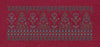 Crimson Paisley Buta Diamond Border Crimson & Steel Blue Embroidery Design