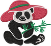 Panda Embroidery Design