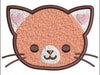 Cat Face Embroidery Design